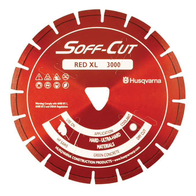 Husqvarna 582827001 #XL6.5-3000 6-1/2" Red Soff-Cut Blade with Skid Plate