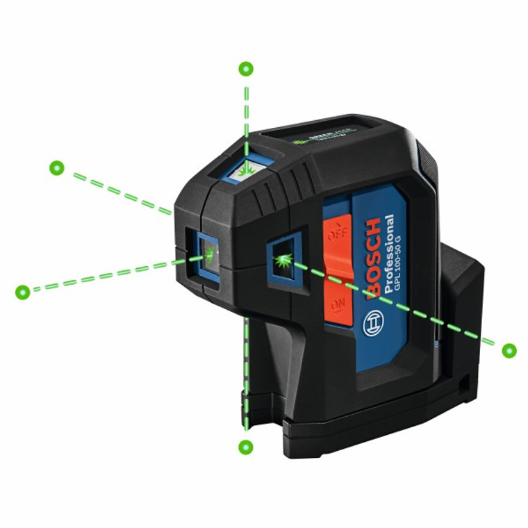 Bosch GPL100-50G 5-Point Green Beam Self-Leveling Laser Kit