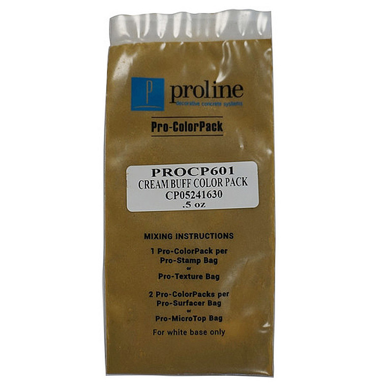 Proline PRO-CP601 #601 Cream Buff Concrete Integral Color Pack