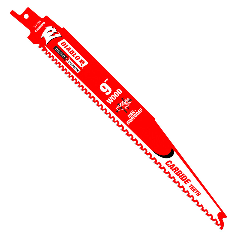 Diablo DS0906CWS3 9" Demo Demon Carbide Tipped Reciprocating Blade (3-Pack)