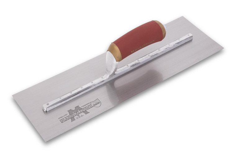 Marshalltown #13265 4" x 18" Permashape Broken-In Trowel with Durasoft Handle