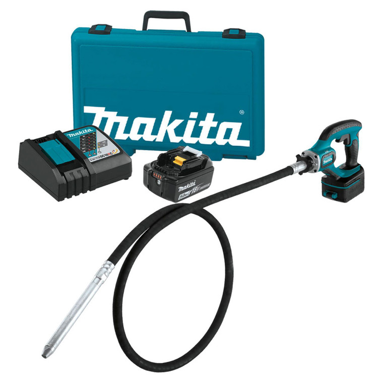 Makita XRV02T 18 Volt LXT Lithium-Ion 8-Foot Concrete Vibrator Kit