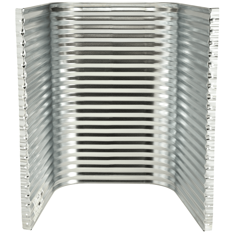 St. Paul Corrugating EC4236-60 42-Inch  x 36-Inch x 60-Inch Mill Finish Window Well
