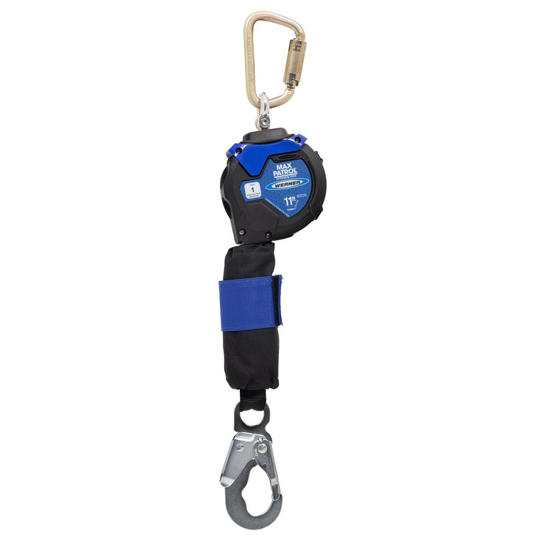 Werner R430011 Max Patrol 11-Foot Web Self-Retracting Lifeline with Snap Hook
