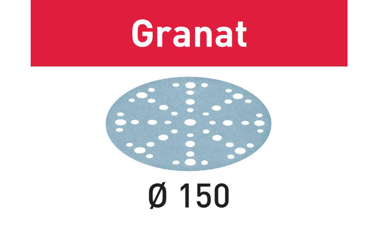 Festool 575167 Abrasive Sheet Granat STF D150/48 P220 GR/100 (100-Pack)