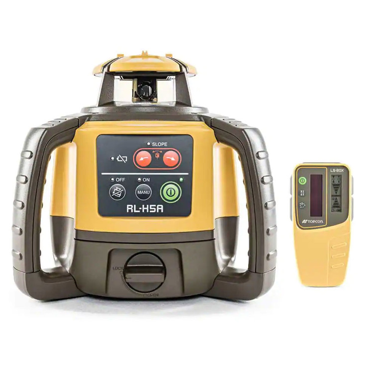 Topcon RL-H5A Self-Leveling Construction Laser with LS-80L Detector