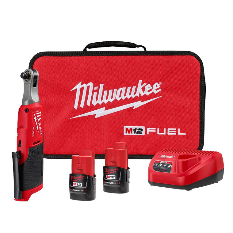 Milwaukee 2567-22 M12 FUEL 3/8-Inch High Speed Ratchet Kit