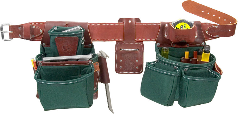 Occidental Leather 8080DBLG OxyLights Framer Tool Belt Package with Double Outer Bags - Large