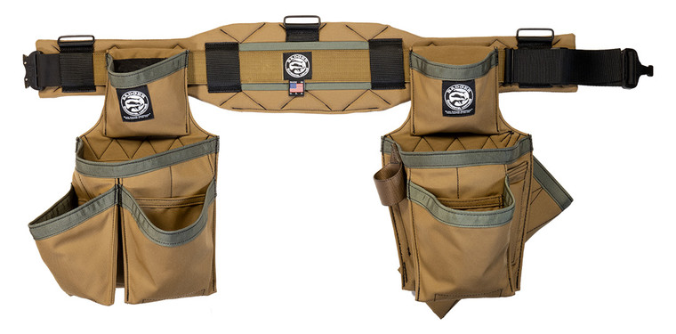 Badger 461020M Carpenter Tool Belt Set Sawdust Sage - Medium