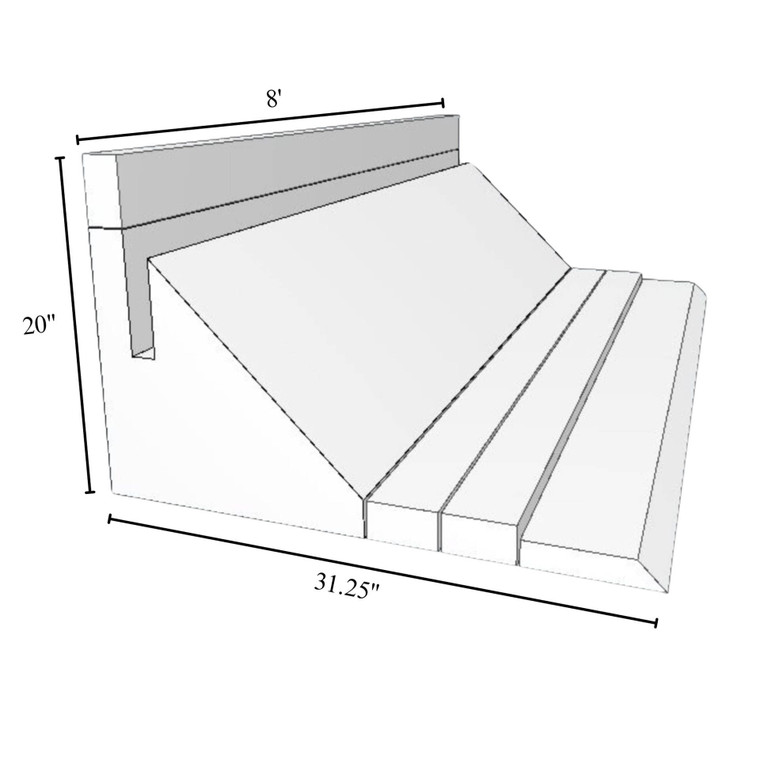 Mono Slab EZ Form ADJ-2031-SU 20″ x 31.25″ x 8' Adjustable Form