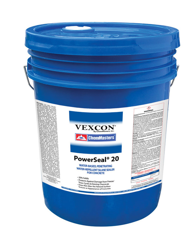 ChemMasters FV1410.05 5-Gallon Pail PowerSeal 20 - 20% Silane WB Penetrating Sealer