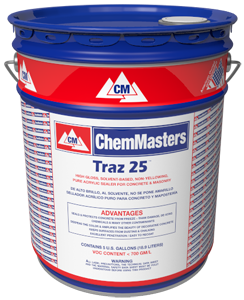 ChemMasters F1435.05 5-Gallon Pail Traz 25 Decorative Concrete Sealer