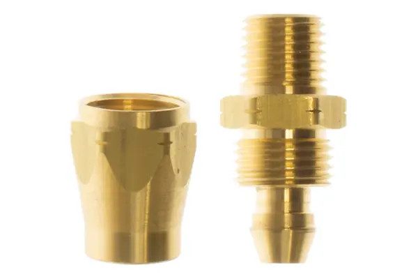 Coilhose YBRM0604-DL Yellow Belly Reusable Rigid Fitting 3/8" ID X 1/4" MPT