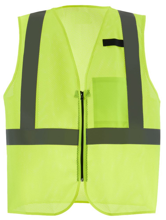 Milwaukee Class 2 High Visibility Yellow Mesh One Pocket Safety Vest