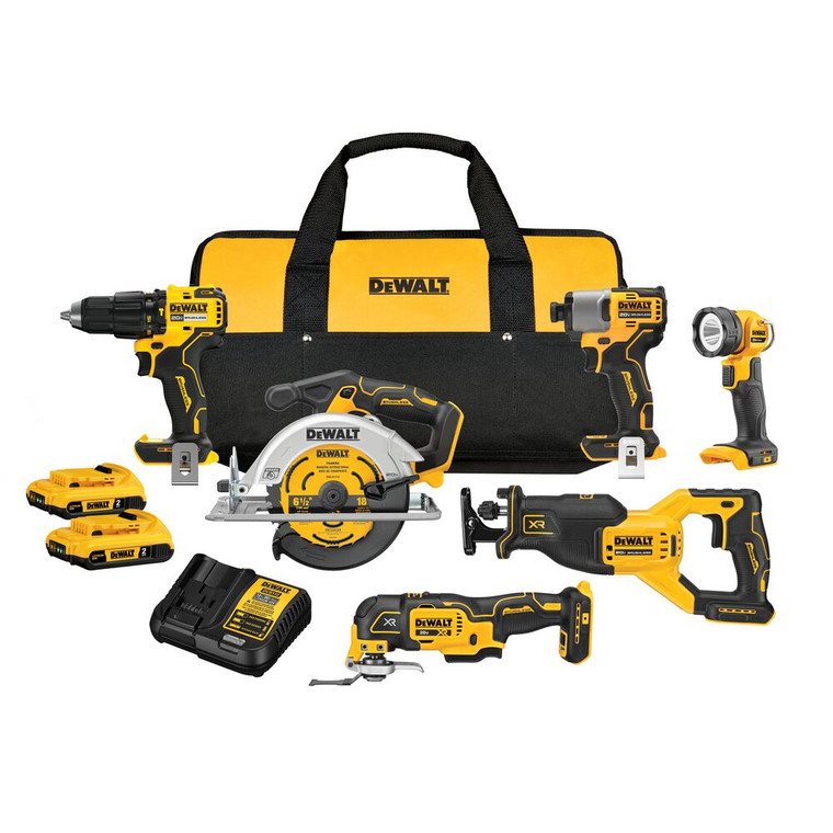 DeWalt DCK628D2 20V MAX Brushless 6-Tool Combo Kit