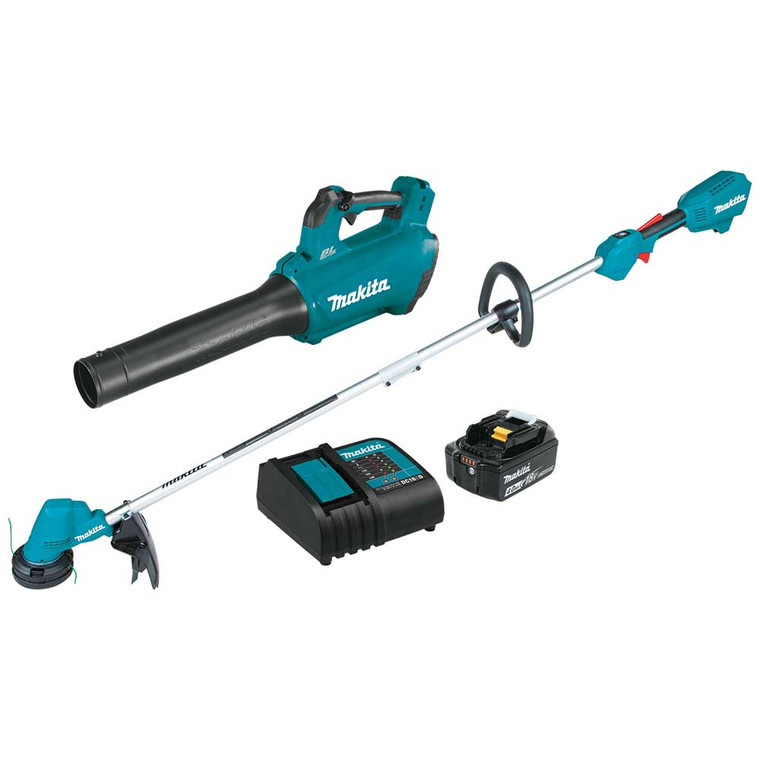 Makita XT287SM1 18V LXT Lithium‑Ion Brushless 2‑Piece Blower and String Trimmer Combo Kit