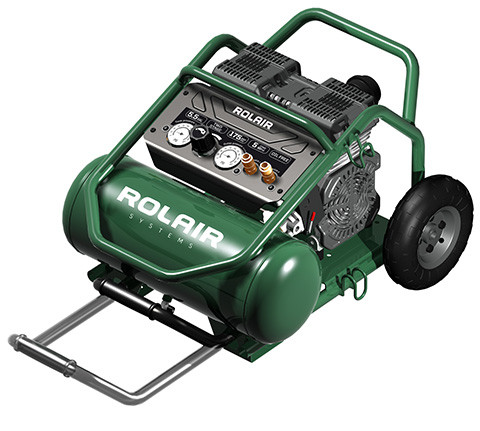 Rolair FCOL22LS6 2 HP 5.5 Gal. 175 PSI Run Quiet Oil-less Air Compressor