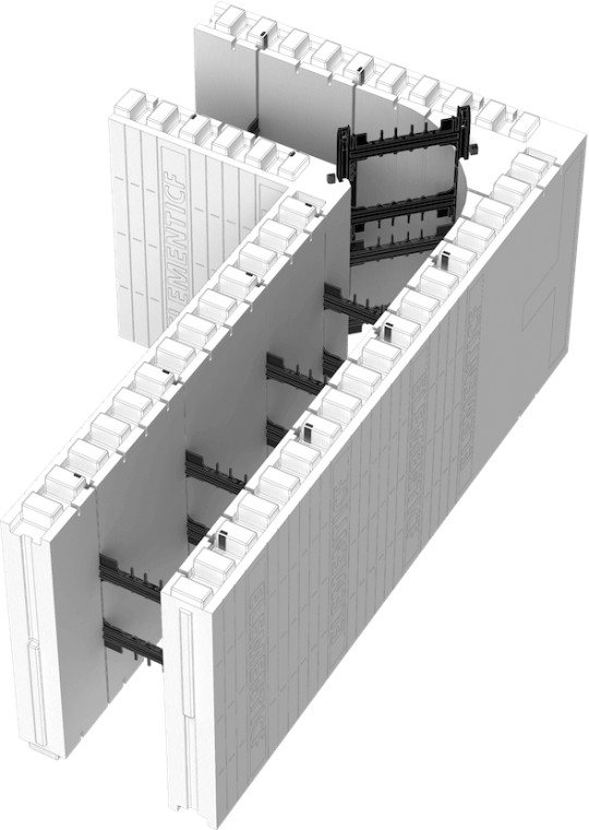 Element ICF 8-Inch 90-Degree Corner Form