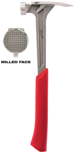 Milwaukee 48-22-9016 17 oz. Milled Face Framing Hammer