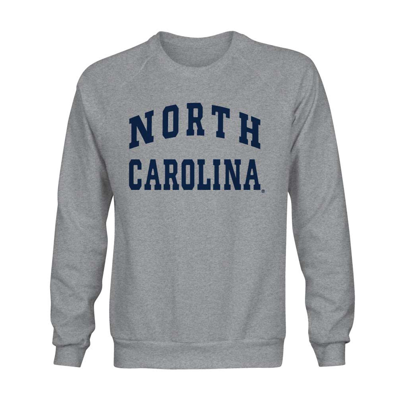 Traditional North Carolina Sweatshirt Sport Gray