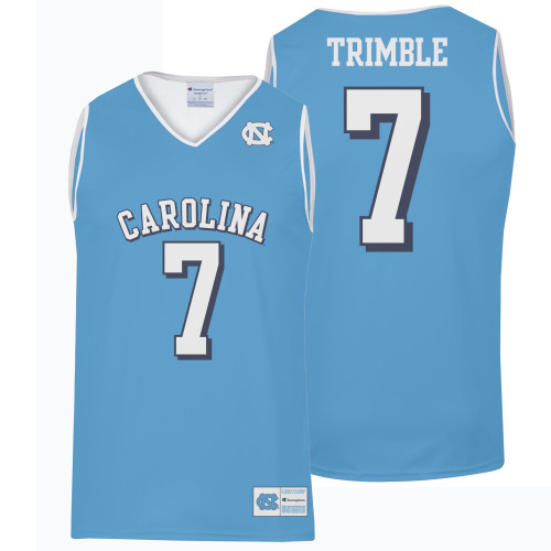 YOUTH Champion Carolina Basketball Replica Jersey - Blue #7 TRIMBLE