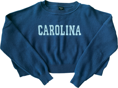 Hype & Vice Carolina Ivy Knit Sweater - Navy