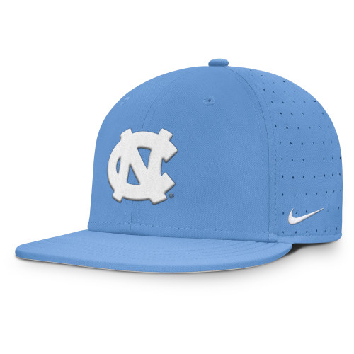 Nike Carolina Aero True Baseball Fitted Cap- Blue Crown/Blue Bill
