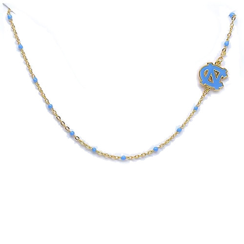 Color Shout UNC Side Set NC Bead Becklace