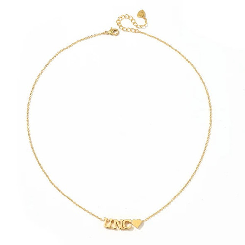 Color Shout UNC Heart Necklace