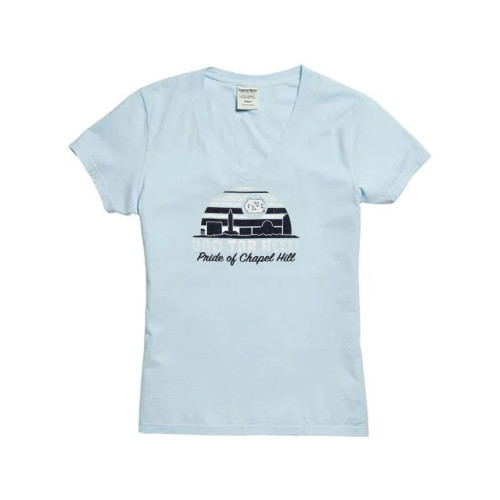Gear Women's V Neck Half Circle Pride of Chapel Hill T - Blue