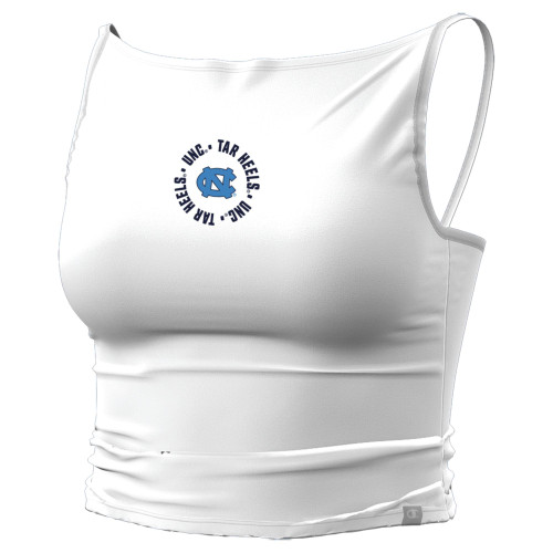 Champion Women's High Neck Circle UNC Tar Heel Tank - White