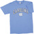 Carolina Blue tee shirt with Carolina in an arc over the interlock NC