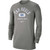 Gray long sleeve tee with Tar Heels arched over a pill box with the retro square interlock NC in the middle an then Athletic Dept underneath.