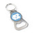 Aminco Carolina Bottle Opener Key Chain- Round NC