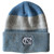 Ahead Cuff Knit Beanie - Grey/Blue Stripes