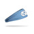 Junk NC Logo Headband- Solid Blue