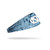 Junk NC Logo Headband- Blue & Navy Splatter