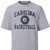 Gray Carolina Basketball tee with a big basketball icon