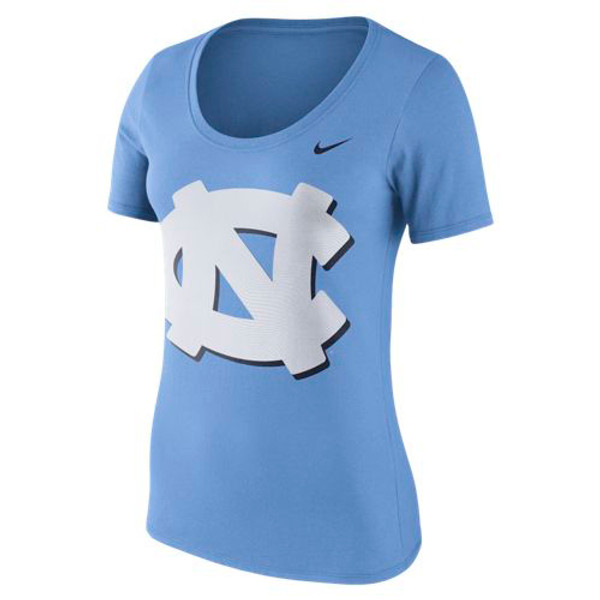 Nike Women's Scoop Neck Modern Sport Tee - Carolina Blue