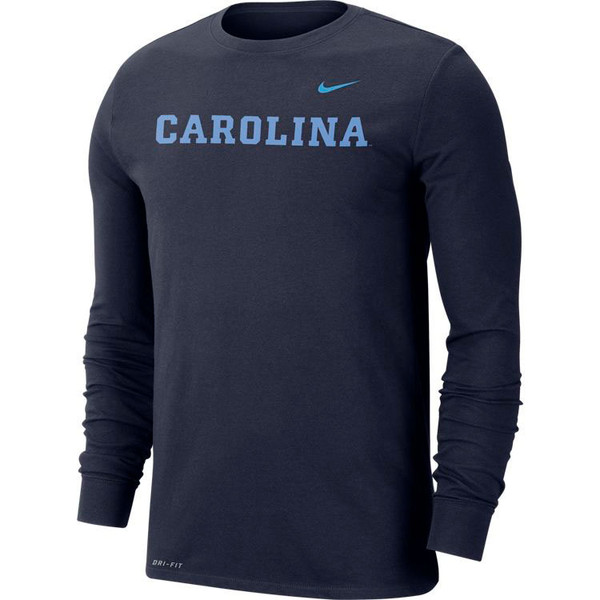 unc long sleeve shirt dri fit