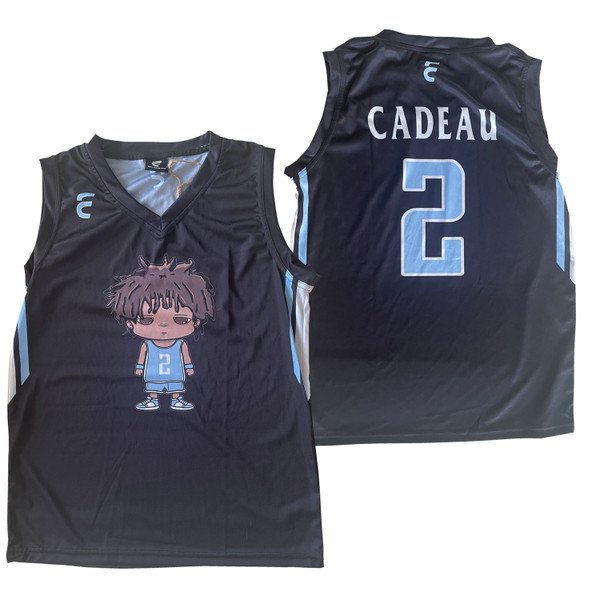 NIL Elliot Cadeau #2 Avatar Basketball Jersey- Black