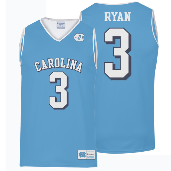 Champion Carolina Basketball Replica Jersey - Blue #3 RYAN
