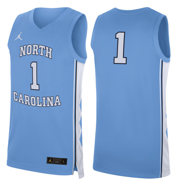 Nike Jordan Replica Basketball Jersey II - Carolina Blue #1