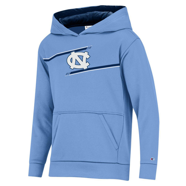 YOUTH Champion MTO Stadium NC Double Stripe Poly Hood