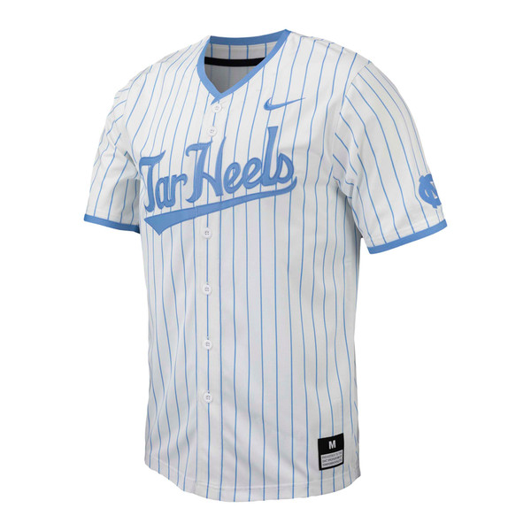 Nike Carolina Button Baseball jersey - Pinstripe Tar Heels