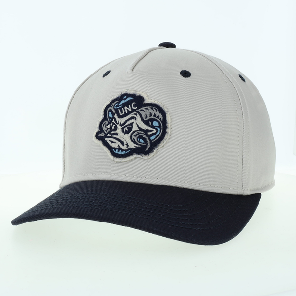 Legacy Ram Face Patch Heritage Twill Hat- Stone/Navy
