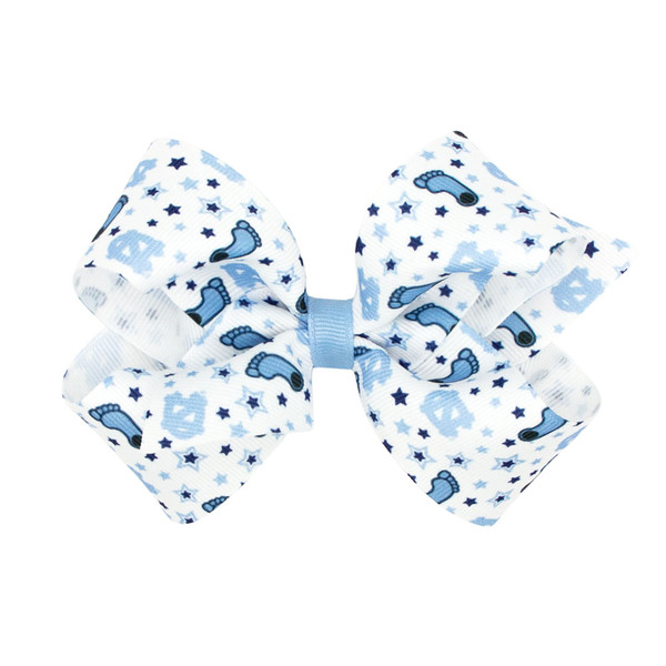 Divine Creations Medium Grosgrain Hair Bow - Stars Heels NCs