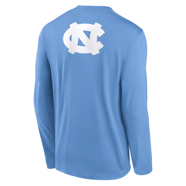 Nike LONG SLEEVE Perf Tee - Carolina over NC - Blue