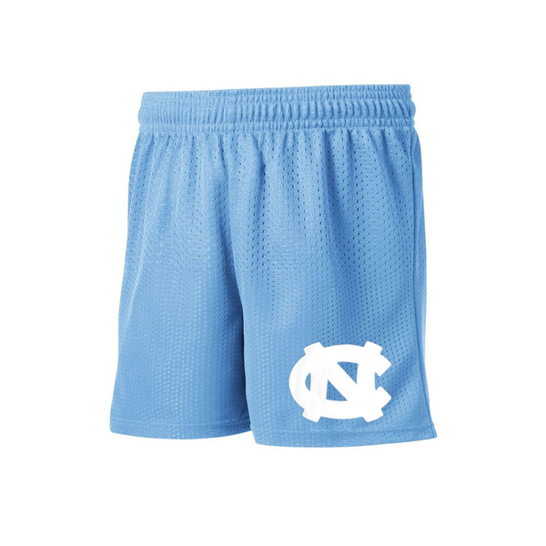 Youth Sport-Tek  Blue Mesh Shorts with White NC 