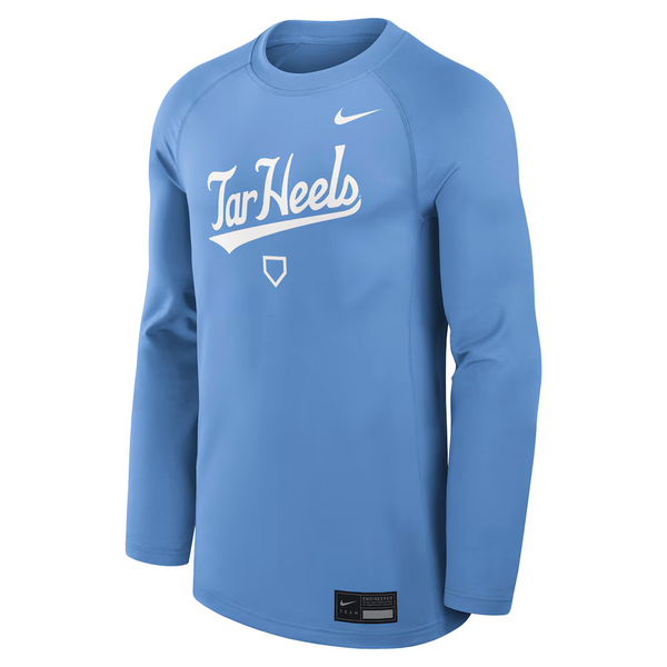 Nike Golden Stride Perf. LS Baseball Top - Blue 